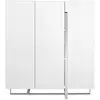 AC ANGEL CERDÁ Buffet blanc et acier chromé 3052C, 160 x 46 x 75 cm. -