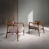 Fauteuil en simili cuir de vison 5082C, 70 x 62 x 72 cm. -