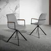 Chaise pivotante en tissu avec pieds en acier Angel Cerdà 50x62x85 cm