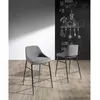Angel Cerdá Tabouret En Tissu Avec Pieds En Acier Noir