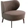 Angel Cerda Fauteuil rembourré en tissu brun 5079C, 82 x 84 x 76 cm. -