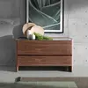 Angel Cerdá Commode De Noyer Et Verre