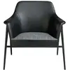 Angel Cerda Fauteuil en tissu et simili cuir 5080C, 80 x 72 x 79 cm. -