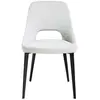 Angel Cerda - Chaise recouverte de tissu blanc/noir - 50x50x81 cm OS