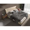 AC ANGEL CERDÁ Lit en simili cuir crème 7157C, 220 x 217 x 110