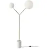 Angel Cerda Lampadaire en marbre et acier doré 8048C, 111 x 35 x 192 cm. -