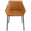 Chaise en croûte de cuir Angel Cerdà 62x60x79 cm