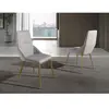 Angel Cerdá Chaise en tissu gris clair 4132