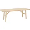 Decowood Table basse en bois de sapin naturelle 120x45cm