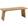 Decowood Table basse en bois de pin vieilli 120x45cm
