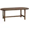 Decowood Table de salle à manger en bois de sapin marron 200x75cm