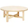 Decowood Table basse en bois de sapin naturel Ø60x40cm