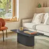 TEULAT Table basse en bois - Gris anthracite