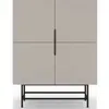 Drawer CONCEPT1 Eldia 4P creme 100 x 40 x h128cm ELDIA-4P-CREME