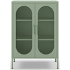Drawer Buffet 2 portes en métal H100cm - Vert menthe