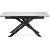 Drawer Table à manger extensible 6 à 8 personnes en céramique et métal 160-20