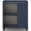 Desserte 1 porte 2 niches ZEO coloris bleu marine