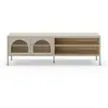 Drawer Meuble TV 2 portes en métal L160cm - Beige
