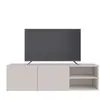 Meuble TV suspendu à accrocher au mur 143.5 cm CONRAD coloris beige