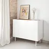 TEULAT Buffet 3 portes style contemporain en bois blanc