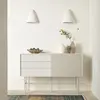 TEULAT Buffet avec porte coulissante en bois L140 cm - Beige