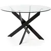 CONCEPT1 Ruth 120 x 120 x 76 cm pied noir RUTH-T-120-PNOIR