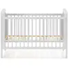 Lit bébé 60x120cm NOA coloris blanc