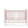 Lit bébé 60x120cm NOA coloris rose