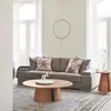TEULAT Table basse ronde en bois ø110cm - Bois blanchi