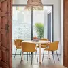 TEULAT Table à manger 4 personnes ronde en bois - Bois clair