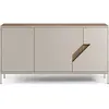 CONCEPT1 Lilou 3P chene creme 150 x 40 x h80cm LILOU-3P-CHENE