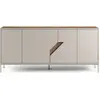 CONCEPT1 Lilou 4P chene creme 180 x 40 x h80cm LILOU-4P-CHENE