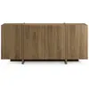 Buffet VOLIA en chêne foncé   4 portes   180 x 40 x 79 cm