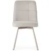 Lot de 4 chaises pivotantes en tissu h85,5 cm - iona