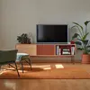 TEULAT Meuble TV contemporain 180cm en bois orange