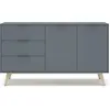 Buffet avec 2 portes et 3 tiroirs 140x81 cm