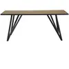 Table fixe 180cm MYLA coloris Chêne/noir