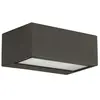 Leds-C4 Nemesis Aluminium - Applique murale extérieure à 1 ampoule marron IP44