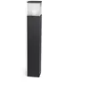 Leds C4 Borne cubik, 90cm, aluminium et polycarbonate, gris urbain