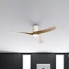 Plafonnier ventilateur céramique blanc et bois