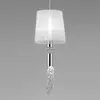 Mantra Iluminación Suspension Lilja avec cristaux, à 1 lampe