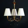 Mantra Iluminación Suspension en tissu Paola à 3 lampes