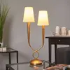 Mantra Iluminación Lampe à poser à 2 lampes Paola, dorée