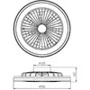 Mantra Iluminación Ventilateur de plafond LED Gamer Big noir DC silenc...