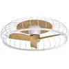 Mantra Iluminación Ventilateur de plafond LED Nature, CCT blanc/hêtre