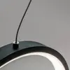 Mantra Iluminación Suspension LED Kitesurf, à 2 lampes, noir