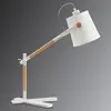 Mantra Iluminación Lampe à poser en bois et tissu Nordica