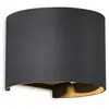 Mantra Iluminación Applique extérieur LED Davos ronde, gris foncé