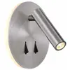 Luminaire Center Applique murale intérieure liseuse Led Cayman alu satiné - Mantra