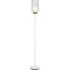 Mantra Iluminación Lampe sur pied Nora, blanc-transparent, métal, verr...